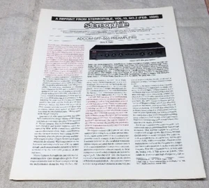 ADCOM GFP-565 PREAMPLIFIER STEREOPHILE FEB. 1990 COLOR REVIEW REPRINT L053 - Picture 1 of 2