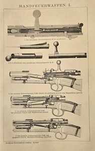 1897 n. 2 Antiche Stampe = FUCILI CARICAMENTO = Armi Militaria = OLD PRINT# - Picture 1 of 4