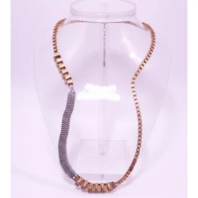 Collar Neiman Marcus Lee Angel Antiguo Caja Eslabón Cristal Seda Mixto Nuevo con Etiquetas 498 Foto 1 de 4