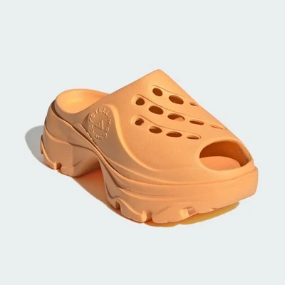 Stella McCartney x ADIDAS croc style clogs in hazy orange size 8 NEW - Image 1 of 4