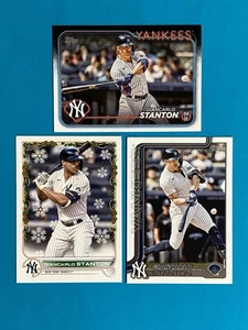 Giancarlo Stanton Baseball Card Lot 2022 2024 2025 Topps + Holiday Yankees - Picture 1 of 2
