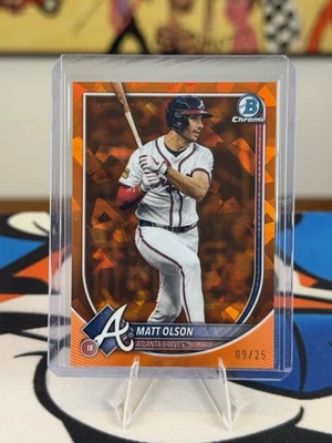 MATT OLSON 2025 BOWMAN CROMO ZAFIRO VETERANOS NARANJA/25 Foto 1 de 2