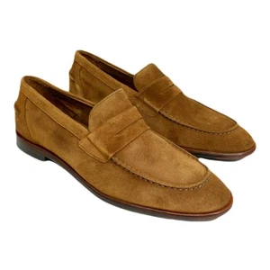 Mocasines sin cordones Alan Payne para hombre Bourbon Naples gamuza centavo - Imagen 1 de 4