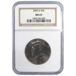 2005 D Kennedy Half Dollar MS 67 NGC Clad Uncirculated 50c SKU:CPC9704 - Picture 1 of 4