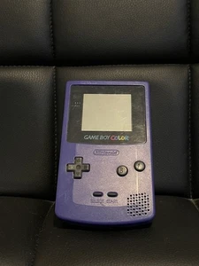 Nintendo Game Boy Color Purple Grape - Tested And Working Authentic No Sound - Picture 1 of 6