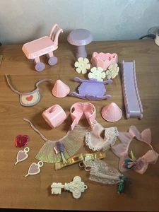1986 TCFC Doll Furniture & Accessory Miscellaneous Pink Purple Vintage Retro - Picture 1 of 14