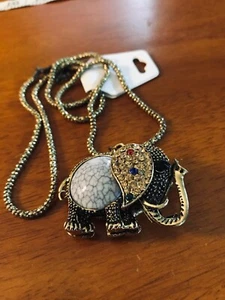 Elephant pendant necklace NWOT - Picture 1 of 5