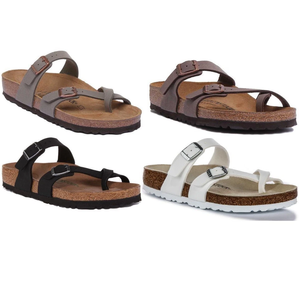 Birkenstock Mayari BF 2 Sandales À Lanières Avec Boucle Femme Noir UK 2 - 12 - Photo 1/1