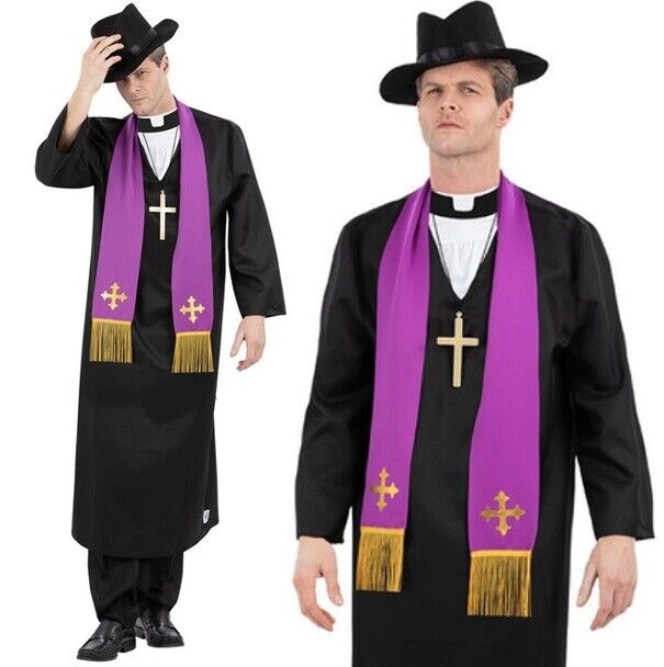 Priest Costume Halloween - Preacher T Shirt by Noirty