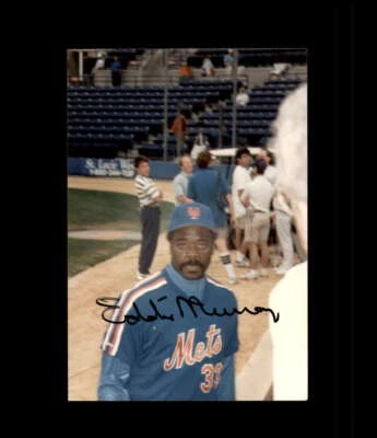 Eddie Murray JSA Coa Signed  Original 4x6 Photo Autographed Mets - Image 1 of 3