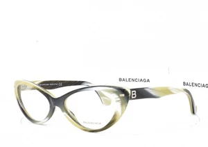 BALENCIAGA Eyeglasses Ivory Gray Horn Cat Eye New Authentic 5013 047 54-16-140 - Picture 1 of 10