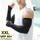 Xxl Cooling Sport Arm Sleeves Sun Uv Protection Covers Cycling Golf Tennis Men