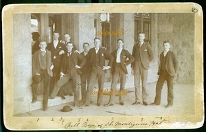 LAS VEGAS HOT SPRINGS NEW MEXICO TERRITORY Bell Boy staff cab card photo 1886 - Picture 1 of 3