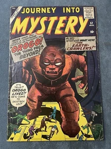 Journey Into Mystery #57 1960 Atlas Marvel Monster Comic Book Jack Kirby GD - Imagen 1 de 8