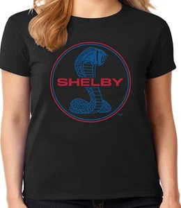 Ladies Graphic Tee Shirt - Shelby Cobra Ford Mustang Womens Clothing Apparel - Picture 1 of 1