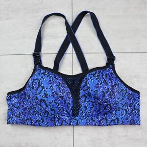 Maidenform Blue & Black Crossback Underwire Women’s Sport Bra - Size 34A