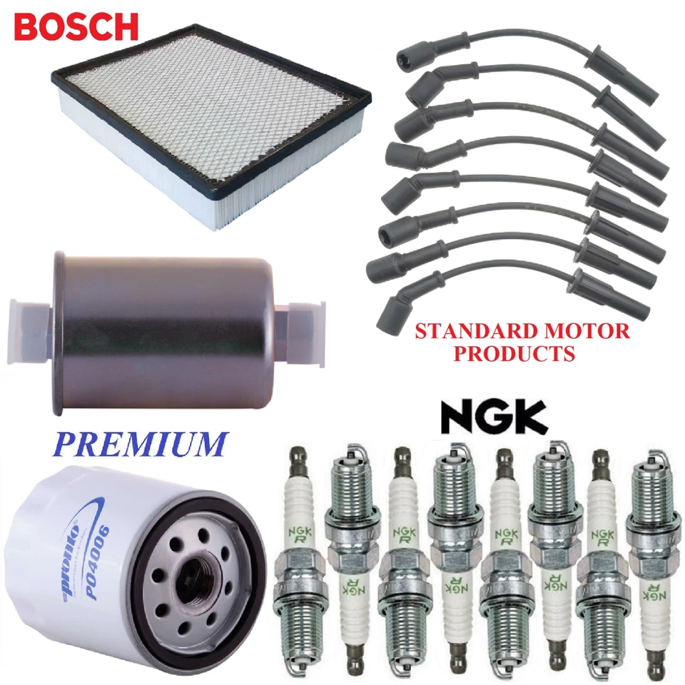 Kit de afinación filtros tapones de cable aptos para GMC YUKON XL 1500 5,3 L; BOBINA REDONDA DE GAS 03-05 Foto 1 de 1