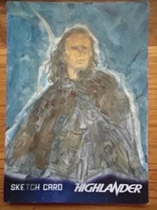 HIGHLANDER MOVIE EXPANSION SET: SKETCH CARD: CONOR MACLEOD BY UNKNOWN ARTIST - Picture 1 of 2