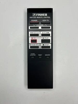Fisher RVR-906 VCR Remote Control, OEM for FVH907, FVH906 - Image 1 of 2