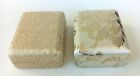 Vintage Gold Silver Thread Empty Jewelry Presentation Boxes Marvella Lot Of 2