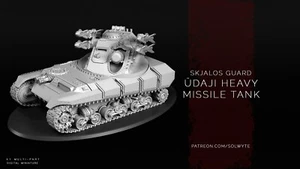 Skjalos Guard - Üdaji Heavy Missile Tank/TTRPG/Wargaming/Grimdark/ by Solwyte - Foto 1 di 2