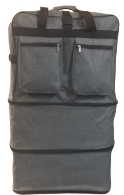 Bolsa de lona expandible equipaje giratorio con ruedas para viajes y almacenamiento Foto 1 de 4