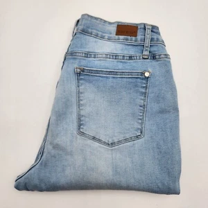 Judy Blue Jeans Womens Size 16W Blue Denim Pants Boyfriend Fit Distressed Casual - Picture 1 of 15