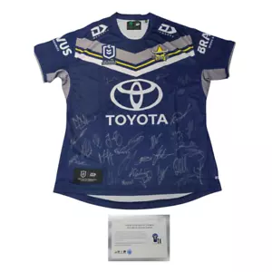 North Queensland Football Club 2024 NRL Official Team Signed Guernsey - Foto 1 di 1