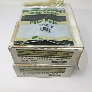 Lot of 30 NEW Nasco Green Diamond Shade 10 Filter Plates FS-5H-10 1045104 - Picture 1 of 3