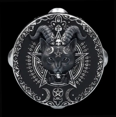 NEMESIS NOW Schatulle - Okkulte Katze Pawzuph - Fantasy Gothic Dose Aufbewahrung Deko