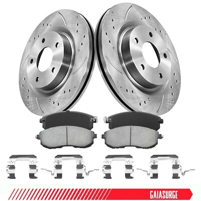 Front Brakes Kit for 2007-2013 Nissan Altima Front Disc Rotors Ceramic Brake Pad - Image 1 of 4