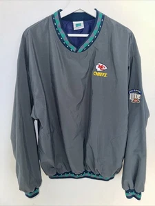 Vintage 90s Turfer Kansas City Cheifs Miller Lite Jacket Pullover Sz XL - Picture 1 of 8