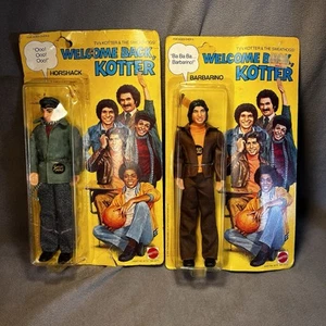 1976 Mattel Welcome Back Kotter Horshack Doll Figure Lot Of 2 Barbarino New - Picture 1 of 7