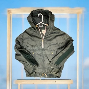Gap,Men,Jacket impermeable Rain,Gray,Sz L,Nylon,Zip,Pockets,Hood,Long Sleeve.! - Picture 1 of 9