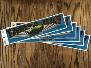 Lot of 6 Tampa Bay RAYS Bumper Stickers Licensed MLB Inaugural Year Dated 1995 - Picture 1 of 4