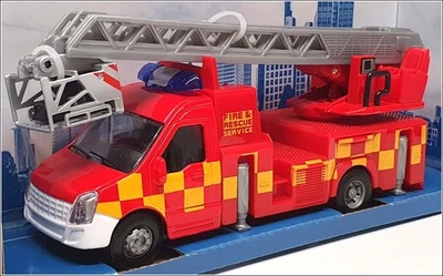 Burago Appx 18cm Long 18-32267 - Municipal Fire Truck With Ladder - Red - Image 1 of 4