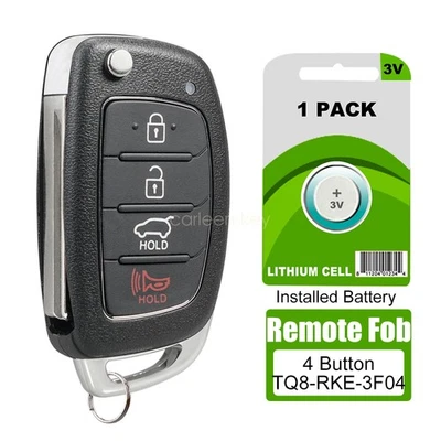 TQ8-RKE-3F04 para 2013 2014 2015 2016 Hyundai Santa Fe mando a distancia sin llave llavero 4B Foto 1 de 4