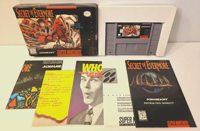 Secret of Evermore SNES CIB Complete w/ Manual SquareSoft Authentic TESTED RARE - Image 1 of 4