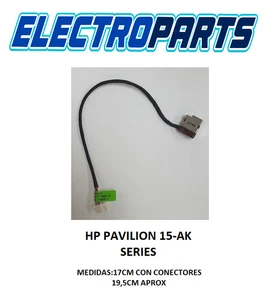 CONECTOR ALIMENTACION+CABLE/DC JACK HP PAVILION 15-AK SERIES - Imagen 1 de 1