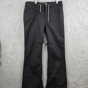 Analog Remer Pants Black Denim Look Vented Snowboard Ski Size L - Picture 1 of 18