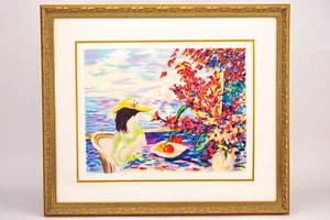 Oceanside Fantasy Original Limited Edition Litografia di Kim Beach Ocean Decor - Foto 1 di 11