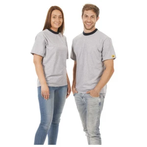 Warmbier ESD-T-Shirt, Größe S, Farbe grau (ESD-Tshirt Polo Polohemd Poloshirt) - Bild 1 von 2