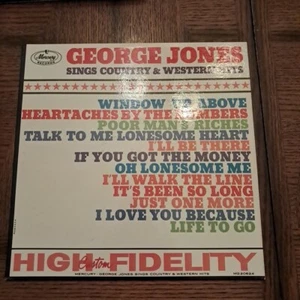 George Jones Sings Country & Western Hits 1962 LP Vinyl Mercury Record MG 20624 - Picture 1 of 4