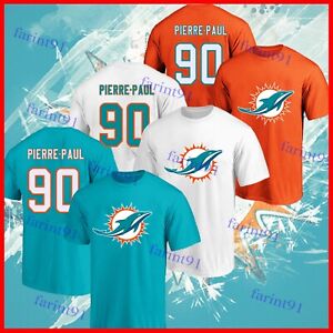 SALE 30%!!! Jason Pierre-Paul #90 Miami Football Dolphins Player T-Shirt