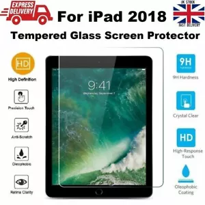 HD Clear Tempered Glass Screen Protector For New iPad 6th Generation 9.7 2018 - Picture 1 of 2