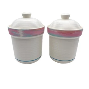 Set due barattoli vintage Treasure Craft Mirage Southwest design - Foto 1 di 11