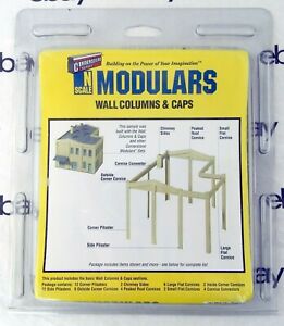 N Scale Modulars Wall Columns & Caps Kit - Walthers #933-3284