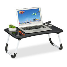 laptoptafel inklapbaar - schoottafel laptop bank - zwart - bedtafel groot