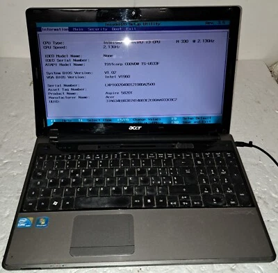 PC portatile Acer Aspire 5820T per Ricambi - Immagine 1 di 4