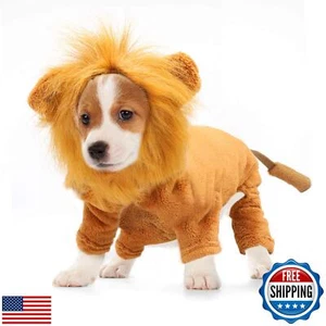 Rypet Dog Lion Costume Pet Clothes for Halloween Party Simulation Lion Pets O - Picture 1 of 5